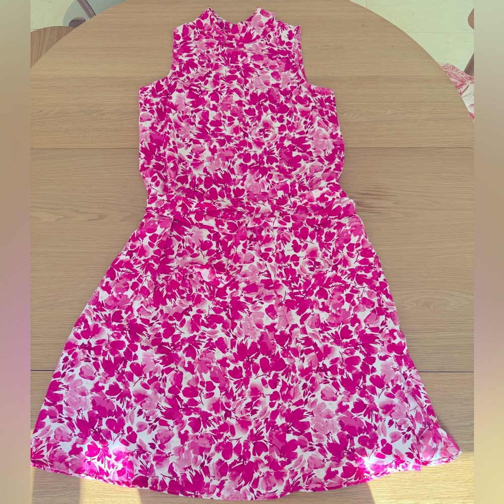 Vince Camuto Fuchsia Floral Top